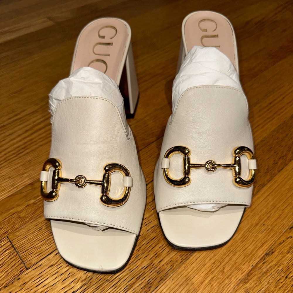 Gucci Women's Horsebit Mules - Picture 2 of 5